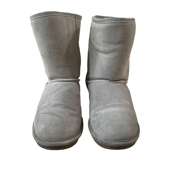 Bearpaw Emma Short Boots Women's Size 6 Wool Blend Lining Gray Color Winter Cozy - Picture 2 of 9